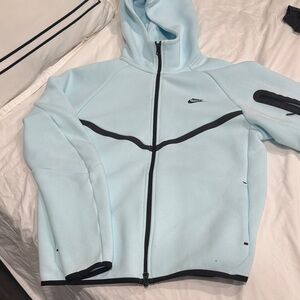 Nike Light Blue and Black Men's Jacket